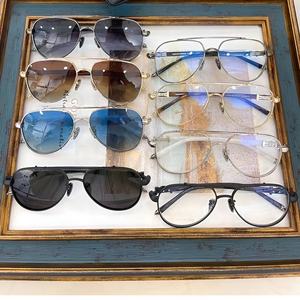 Prescripción de computadora China Anti luz azul óptica multifocal piloto progresivo ciclismo gris plata negro oro gafas con marco - Product Image 6