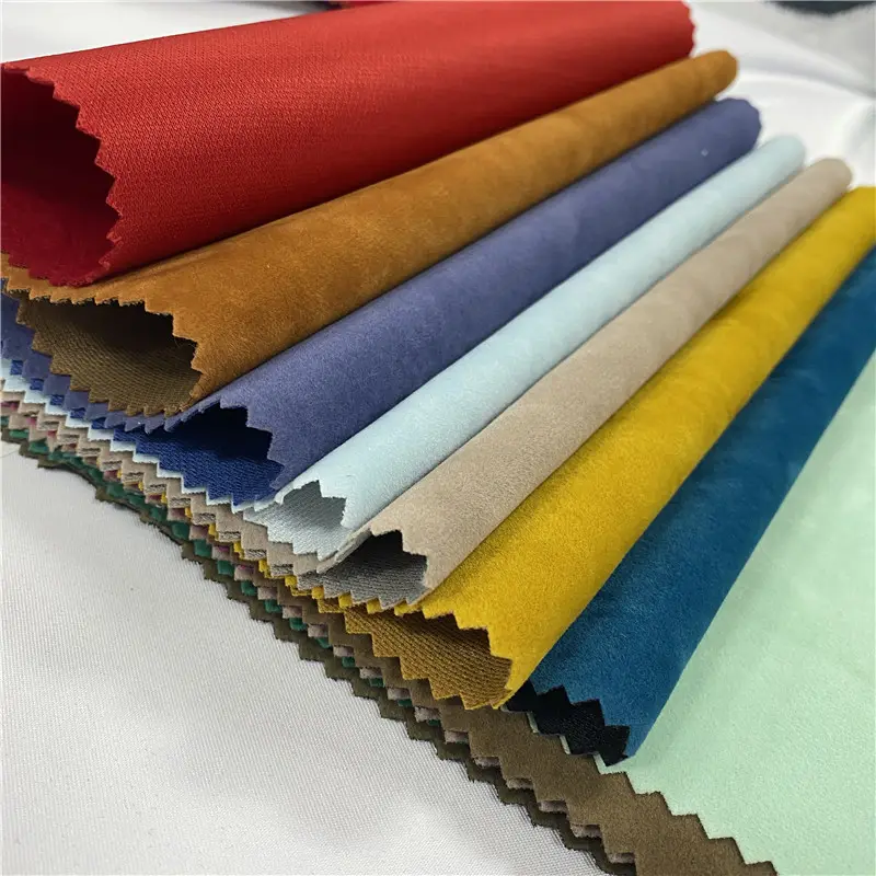 Tissu de flocage de couleur personnalisé, tissu de flocage brillant de haute qualité pour textile de maison, tissu de rideau de couverture de canapé