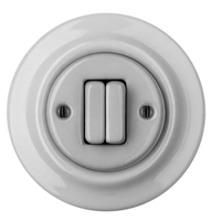 Prises et interrupteurs électriques rétro colorés de luxe, interrupteurs lumineux en céramique, interrupteurs muraux en porcelaine