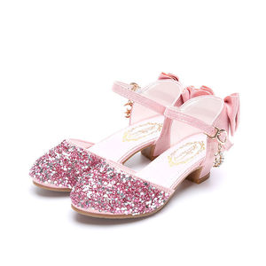 Chaussures de princesse pour petite fille en cuir souple avec décorations en strass pour fête de déguisements pour enfants - Product Image 2