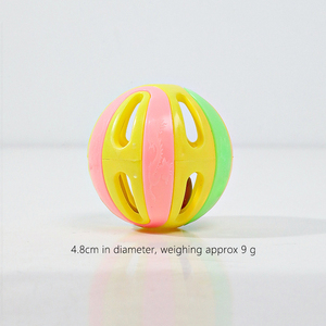 Giocattoli per <span class=keywords><strong>Gatti</strong></span> Bell Ball, Palline Interattive Colorate in Plastica con Suono per Intrattenimento e Inseguimento dei Gattini, Regali per Animali Domestici per le Festività - Product Image 6