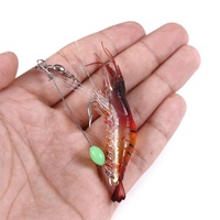 Umpan Pancing Udang Lunak 8cm Umpan Udang Buatan Umpan Lunak Bercahaya Umpan Bionik Dengan Kait Timbal