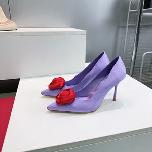 Chaussures pour femmes, sandales à plateforme blanches à talons hauts, à enfiler, pour le printemps, talons fins, élégantes, pantoufles blanches à talons - Product Image 3