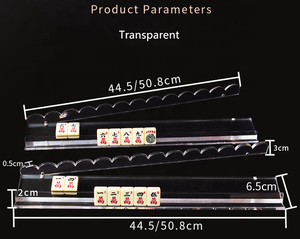 Soporte para Fichas de Mahjong Americano de Acrílico al por Mayor con Empujador Magnético, Accesorios para Juegos de Mesa - Product Image 1