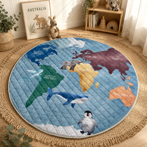 <span class=keywords><strong>Tapis</strong></span> de jeu matelassé <span class=keywords><strong>en</strong></span> coton coloré, <span class=keywords><strong>lavable</strong></span> <span class=keywords><strong>en</strong></span> <span class=keywords><strong>machine</strong></span>, idéal pour la <span class=keywords><strong>chambre</strong></span> de bébé, cadeau parfait pour les nouveau-nés, fabriqué depuis 7 ans - Product Image 1
