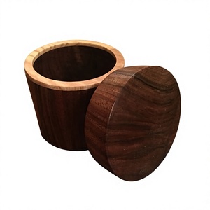 Eco-Friendly Classic 250mL Wooden <b>Spice</b> <b>Jar</b> with Natural Wood Lid for Kitchen Pantry and Seasoning Storage - Product Image 1