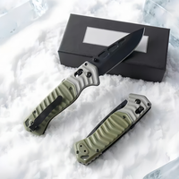 Couteau de poche tactique pliable G10, lame en acier D2, camping, défense personnelle, survie, EDC