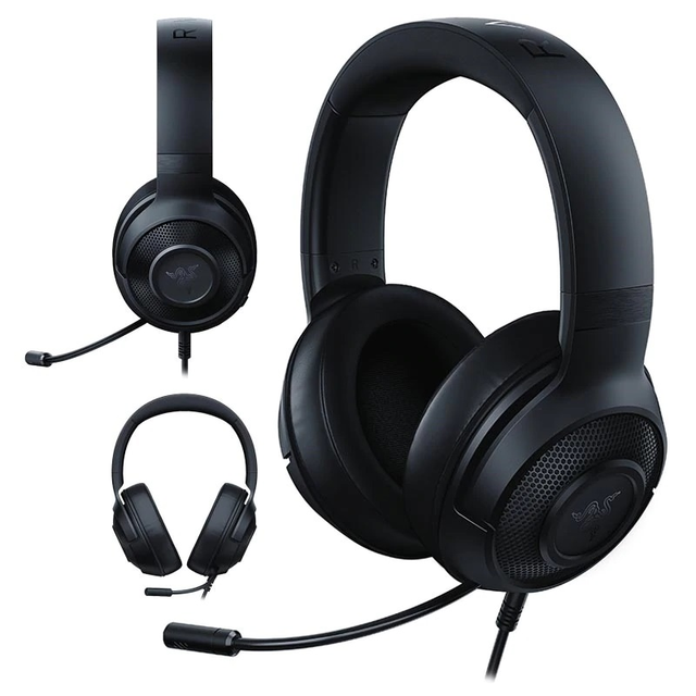 Razer Kraken X Multi-Platform Wired Gaming Headset 7.1 Surround Sound Ergonomic Headset with Bendable Cardioid Micro
