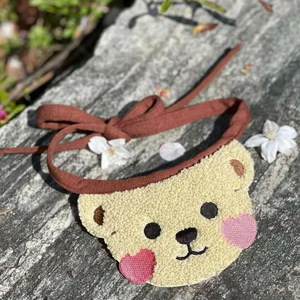 Gugou Pet Bibs <b>Bear</b> Pattern Leashed Small To Medium Dogs Cats All Seasons <b>Cute</b> Dog Clothes Cat Supplies - Product Image 3
