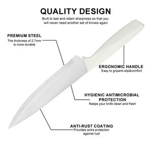 High Quality 14 Pieces <b>Kitchen</b> <b>Knife</b> Set 3cr13 Stainless Steel ABS Handle <b>Sharp</b> Blade Chef Steak Bread <b>Knife</b> With Wood Block - Product Image 2