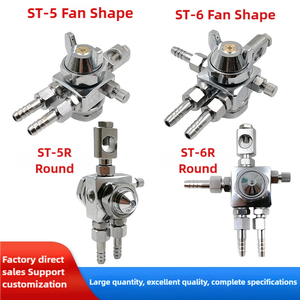 <span class=keywords><strong>Pistolet</strong></span> de pulvérisation automatique Premium Mini ST-5 ST-6, buse de 0,5 à 2,0 mm, jet plat et conique, atomiseur basse pression - Product Image 1