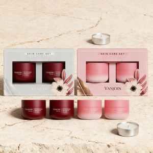 Juego de 2 Frascos de Vidrio de 30g para Viaje, Frascos de Vidrio de Lujo con Degradado Rosa Personalizado para Lociones, Sueros y Cremas Cosméticas para el Cuidado de la Piel de Alta Gama - Product Image 3