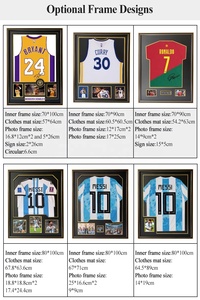 Grande Teca Espositiva con Cornice per Maglie Sportive di <span class=keywords><strong>Baseball</strong></span>, Basket e Football, Chiudibile a Chiave, con Ganci - Product Image 6