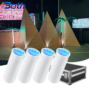 Mini Chroma Cannon LED Light RGBWA UV Rechargeable RF Remote Control DJ Wedding Light - Product Image 1