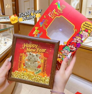 B2B Bulk 24K Gold <b>Sticker</b> 999 Pure Gold Relief Decal for Corporate Anniversary - Product Image 3
