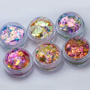 جديد مستحضرات التجميل درجة الحرباء الصباغ قوس قزح الشفق الشفاف لظلال العيون رقائق مجسمة - Product Image 2