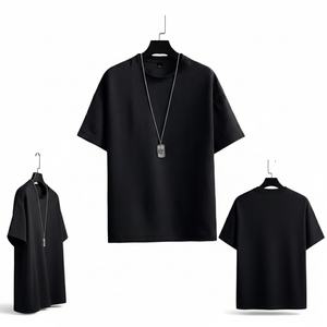 เสื้อยืดแขนสั้นผ้าลินินผสมคอตตอนทรงหลวมสำหรับผู้ชาย เหมาะสำหรับฤดูร้อน คอกลม ระบายอากาศได้ดี สีพื้น เรียบง่าย สบายๆ - Product Image 3