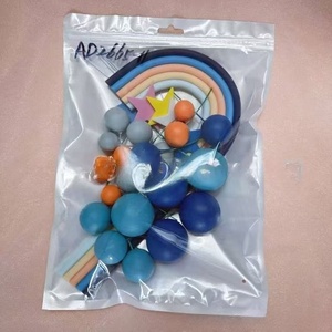 21 piezas/bolsa <span class=keywords><strong>de</strong></span> bolas <span class=keywords><strong>de</strong></span> goma suave <span class=keywords><strong>de</strong></span> arcoíris, adorno para pasteles, arcos coloridos para decoración <span class=keywords><strong>de</strong></span> pasteles <span class=keywords><strong>de</strong></span> <span class=keywords><strong>cumpleaños</strong></span> y San Valentín - Product Image 5