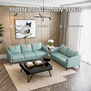 Canapé modulable trois places de style italien en tissu technique, design moderne et épuré, idéal pour petit <span class=keywords><strong>appartement</strong></span>, magasin de vêtements, <span class=keywords><strong>location</strong></span> - Product Image 2