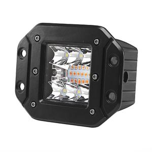 Blanco luz ámbar cambiando colores estroboscópica Flash cubo LED vainas de montaje al ras Combo 5 pulgadas 24W luz de trabajo - Product Image 2