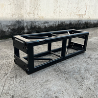 Support de haut-parleur carré en aluminium de qualité supérieure KKMARK noir 1m 2m 3m pour DJ, scène d'événements, concert, système d'éclairage, treillis à boulons