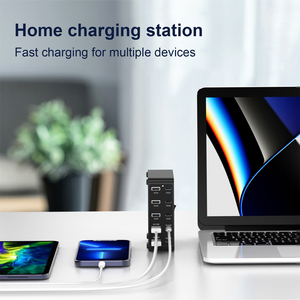 Estación de Carga USB Multi-Puerto de 145W, Hub de Carga Rápida PD + QC para Múltiples Dispositivos para Hogar/Oficina/Aula con Interruptor de Encendido/<span class=keywords><strong>Apagado</strong></span> - Product Image 5