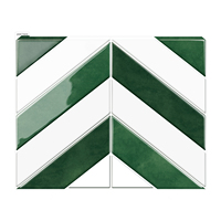 Nouveautés : Carreaux Chevron Autocollants Imperméables au Design Géométrique Moderne pour Murs de Salon, Cuisine et Chambre à Coucher (Vente en Gros)