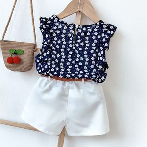 Completo Estivo Casual a Due Pezzi per Bambine di 10 Anni, 100% Cotone Morbido, Elegante e Alla <span class=keywords><strong>Moda</strong></span>, Abbigliamento per Bambini con Logo Personalizzato - Product Image 2