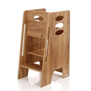 Montessori baby children's learning tower kitchen helper wooden toddler kid step ladder stool