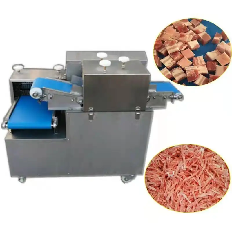 Frozen Dicer Cubes Slicer Automatic Chicken Price Fresh Cube Cutting Meat Dicing Machine
