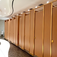 Système de cloisons de salle de bain modulaires en panneaux HPL compacts et modernes, écologiques et durables, pour hôtels et hôpitaux