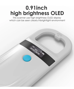 Считыватель <span class=keywords><strong>RFID</strong></span> для животных 134,2 кГц 125 кГц, сканер микрочипов для домашних животных, кошек, собак, Fdx-B, стеклянный чип, USB/Bluetooth считыватель тегов - Product Image 4