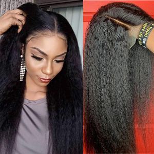 Perruque de Cheveux Humains <span class=keywords><strong>Afro</strong></span> Kinky Bouclés et Lisses à Dentelle Complète HD 360, Sans Colle, Densité 210%, Extension pour Femmes Noires - Product Image 6