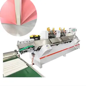 End Sheet Pasting Gluing Machine for Book Block, End Papering Machine For End Sheet And Book Block Gluing