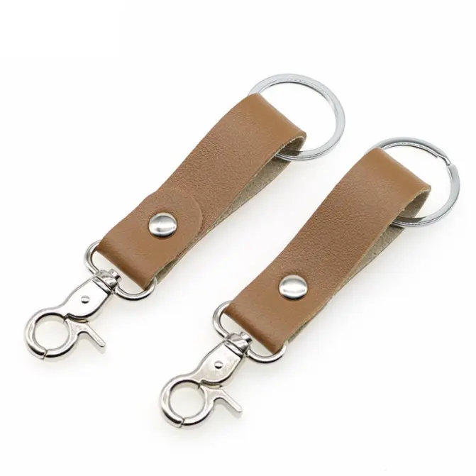 Cross border key chain leather PU portable lanyard car key chain pendant bag Pendant