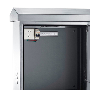 Boîte de <span class=keywords><strong>Distribution</strong></span> électrique, boîtier noir sur pied, boîte de <span class=keywords><strong>distribution</strong></span> électrique en acier métal, étanche IP66, à montage mural - Product Image 3