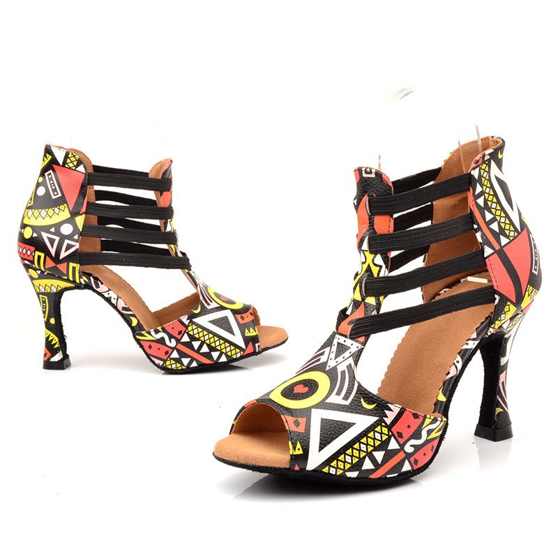Custom Design Latin Dance Shoes Women Salsa Ballroom Latin Shoes Wholesale
