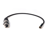 Kabel Audio nilon kepang pria, 3-Pin XLR perempuan ke 3-Pin Mini XLR untuk kamera mikrofon perangkat rekaman