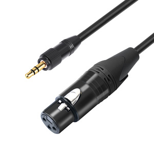 Cable coaxial <span class=keywords><strong>XLR</strong></span> de 3 pines TRS de 3,5 mm con conector <span class=keywords><strong>jack</strong></span> de 3,5 mm, cable auxiliar de 2 m para amplificador, micrófono, altavoz de ordenador, con revestimiento de PVC. - Product Image 5