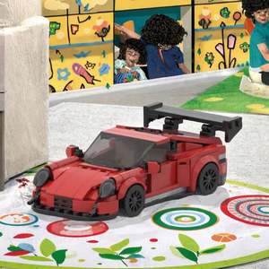 Juego de Bloques de Construcción de Plástico Personalizables Jizai, Superdeportivo Rojo, Modelo de Juguete para Armar - Product Image 3