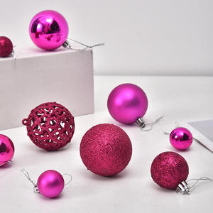 Juego de 100 Adornos Navideños para Árbol de Navidad, Bolas Colgantes de Plástico Brillante Metálico Multicolores de 3 a 6 cm para Decoración Navideña - Product Image 5
