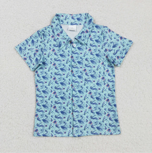 5 Estilos de Camisetas Polo de Manga Corta con Botones y Camuflaje del Sur para Bebés Niños - Product Image 6