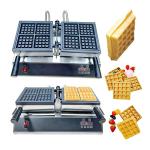 Popular Sale Commercial <b>Waffle</b> <b>Maker</b> square Shape Wafflea Machine - Product Image 2