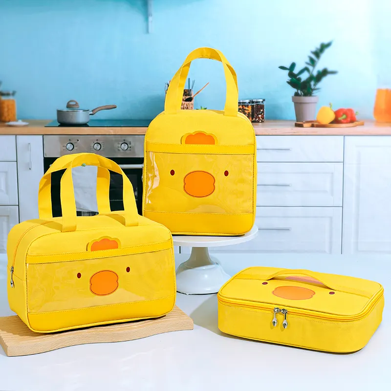 Lanch Box cho các trường học Tote Cooler Bento Túi bữa ăn tối container sinh viên thực phẩm lưu trữ túi