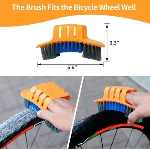 Kit de Nettoyage de Chaîne de Vélo, Nettoyeur de Chaîne, Accessoires de VTT, Outil d'Entretien, Grande Brosse de Nettoyage, Outils de Réparation - Product Image 6