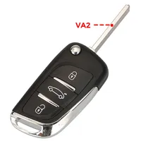 Coque de clé de voiture télécommandée modifiée à 2/3 boutons pour Peugeot 107 207 307 307S 308 407 607 Citroën C2 C3 C4 Fob VA2/HU83 Ce0523
