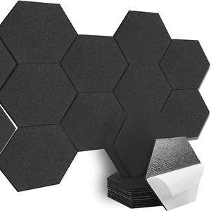 Vật nuôi <span class=keywords><strong>100</strong></span>% <span class=keywords><strong>polyester</strong></span> sợi vải Acoustic Bảng điều chỉnh Tường Cảm thấy cách âm văn phòng trang trí sợi Acoustic tấm - Product Image 2