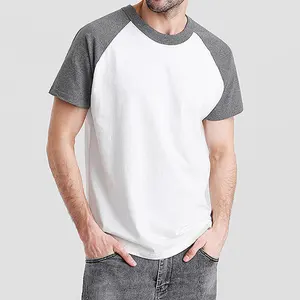 Camisetas de diseño para hombre, camiseta de manga raglán, ropa de algodón barata, venta al por mayor
