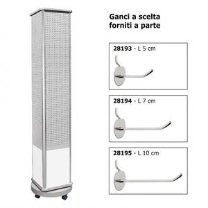 Présentoir rotatif pour porte-clés 174 cm – Catégorie de produits : Crochets de présentation - Product Image 1