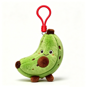 Peluche de plátano, llavero de fruta, bonito llavero de peluche, peluche de fruta verde - Product Image 1
